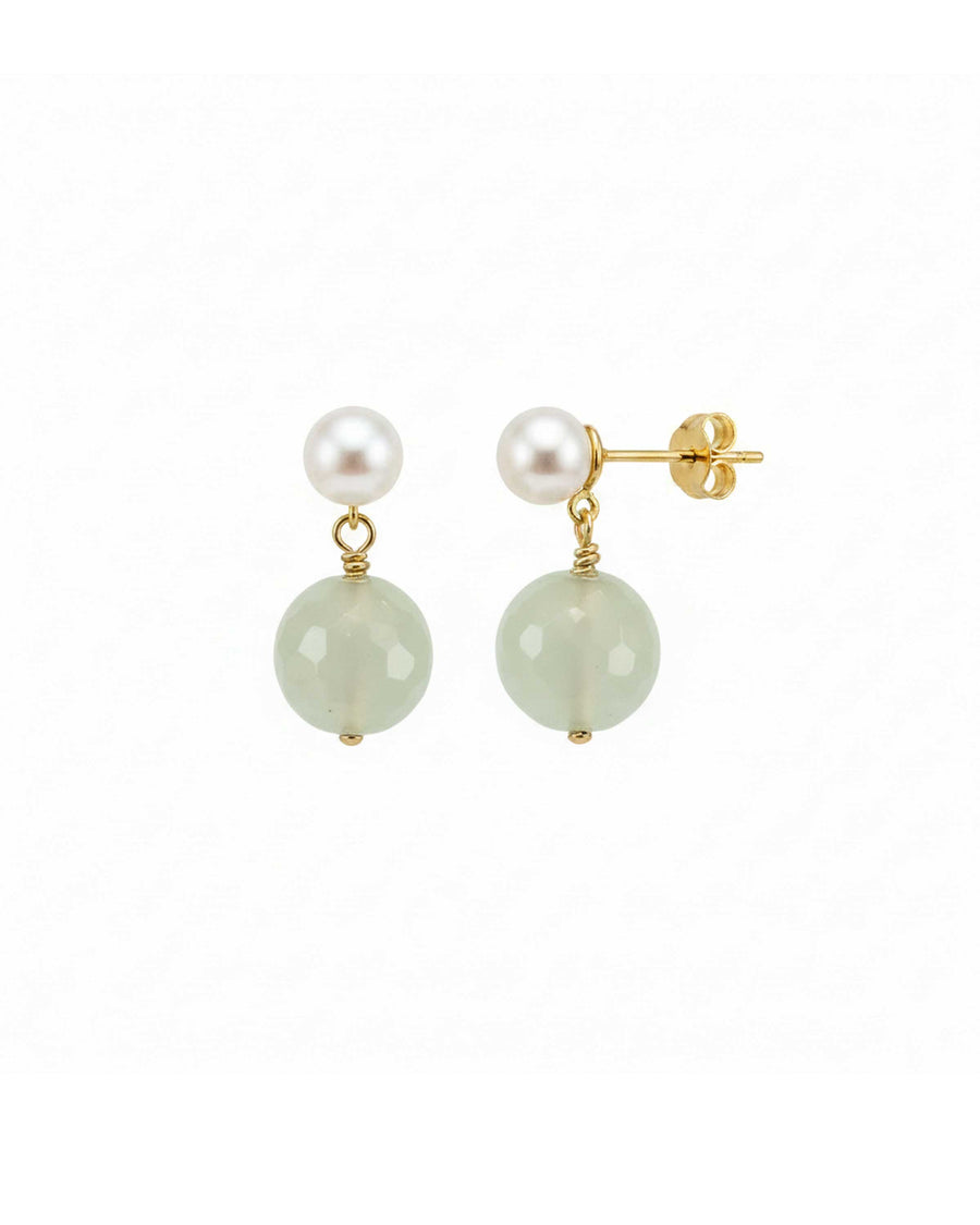 Aura Pearl Aventurine earrings