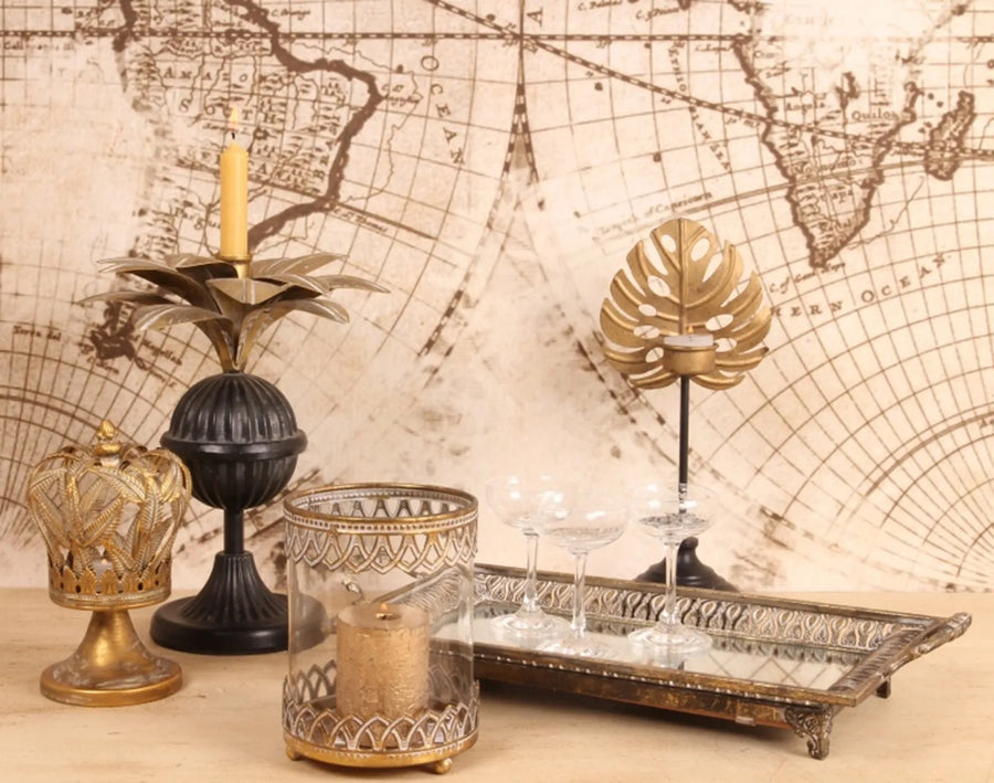 Hurricane 13.5 cm - Gold - Iron / Glass