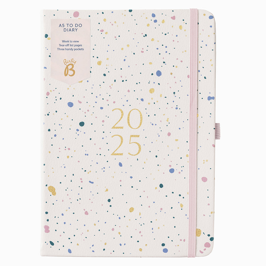A5 To Do Diary 2025 Nude Spray