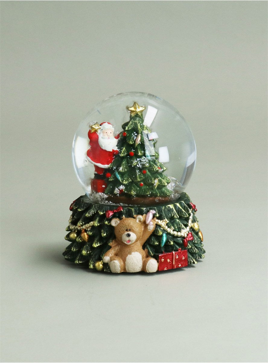 Snow Globe - LED Santa with Tree