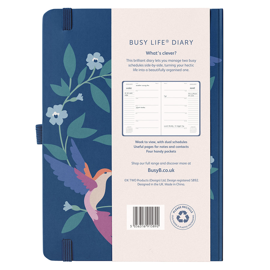 Busy Life Diary 2026 Birds