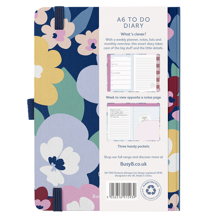 A6 To Do Diary 2026 Floral