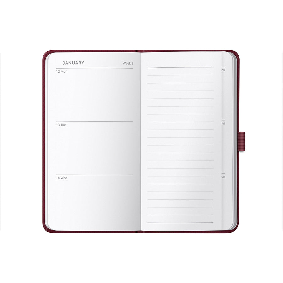 Slim Diary 2026 Burgundy