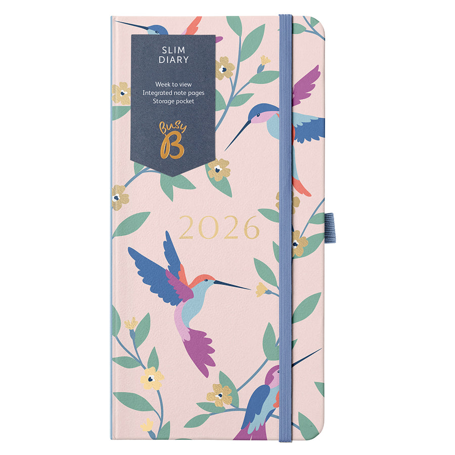 Slim Diary 2026 Birds