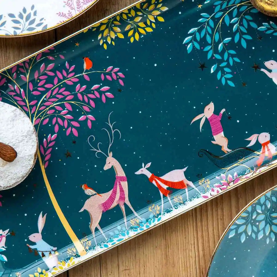 Woodland Tales Sandwich Tray, Deer & Robin