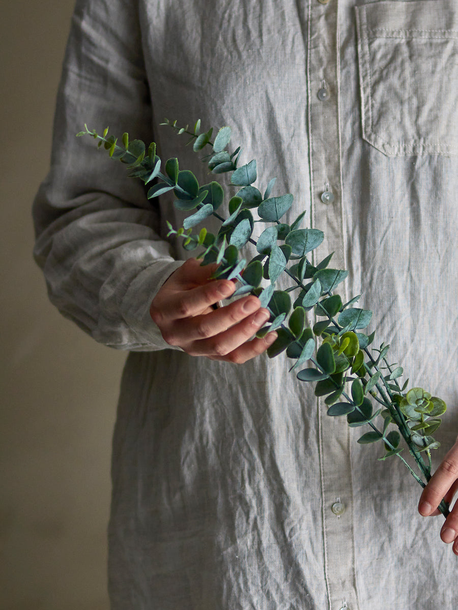 Eucalyptus Stem, Green, Artificial Flowers
