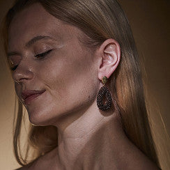 Earring Lydia, brown