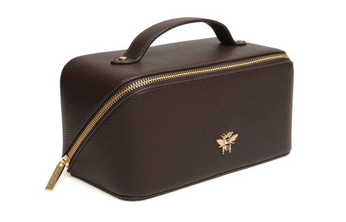 Alice Wheeler Chocolate Train Case