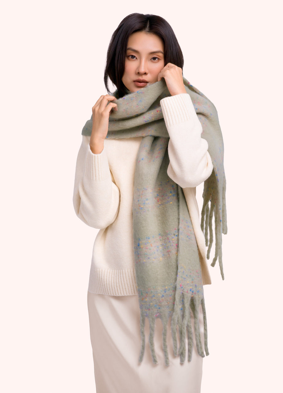 Nancy Cosy Scarf, Soft Green
