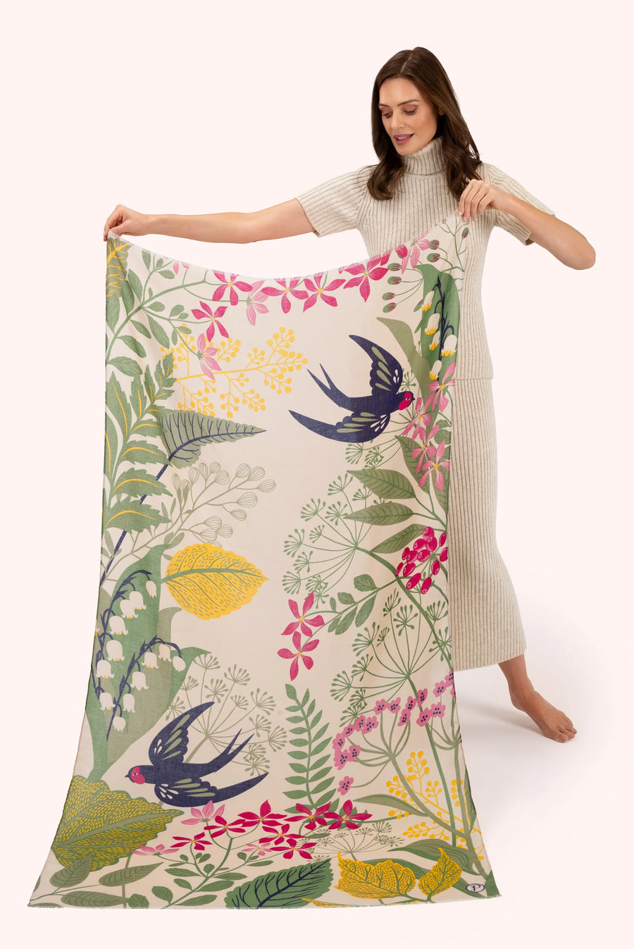 Swooping Swallows Print Scarf