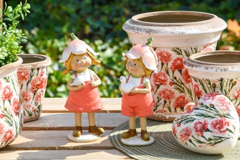 Set of 2 Flowerpots 'Abundance'