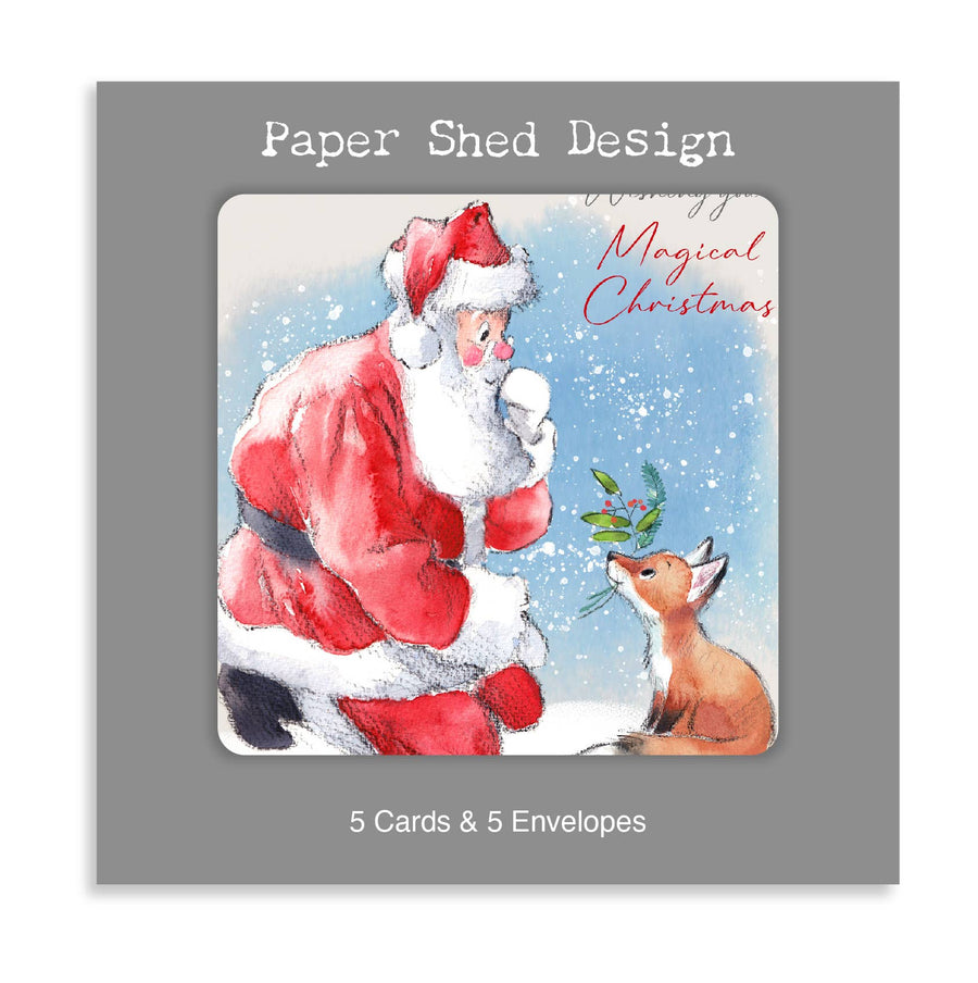 Christmas card packs - 5 cards with envelopes - XPACK012
