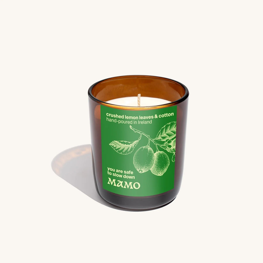 You Are Safe to Slow Down | Crushed Lemon Leaves & Cotton Soy Candle