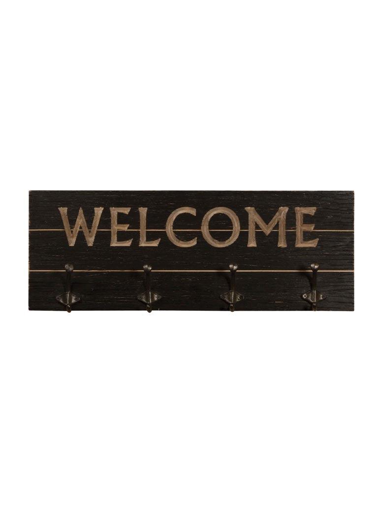 Welcome Coat Rack 4 Hooks - Twenty Six