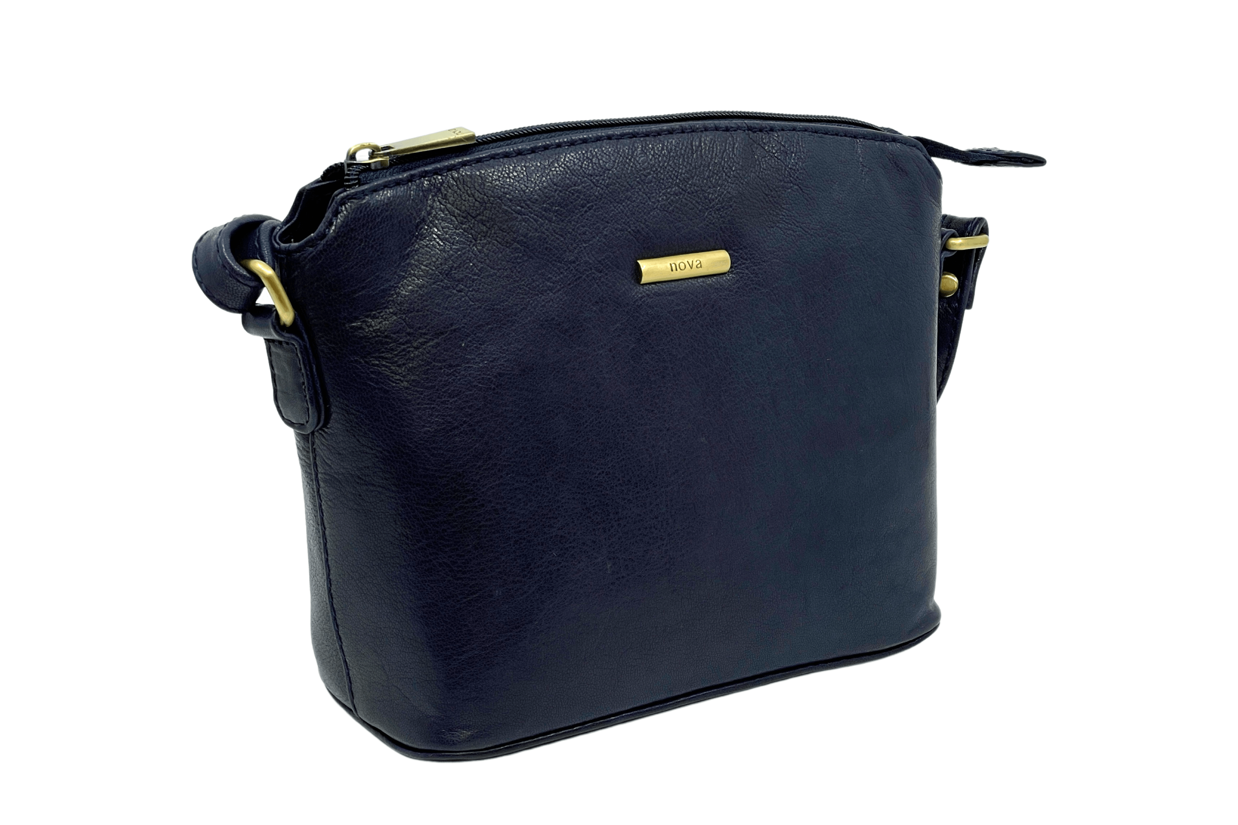 Navy leather cheap designer handbags