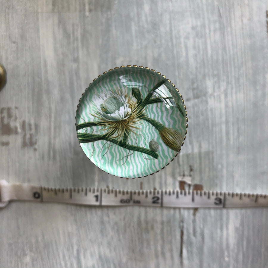 Glass Floral Door Knob - Twenty Six