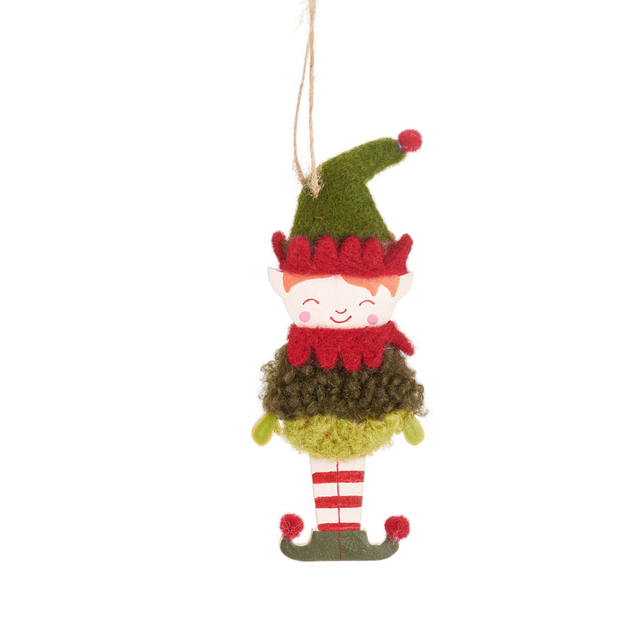 Festive Elf Hanging Decoration