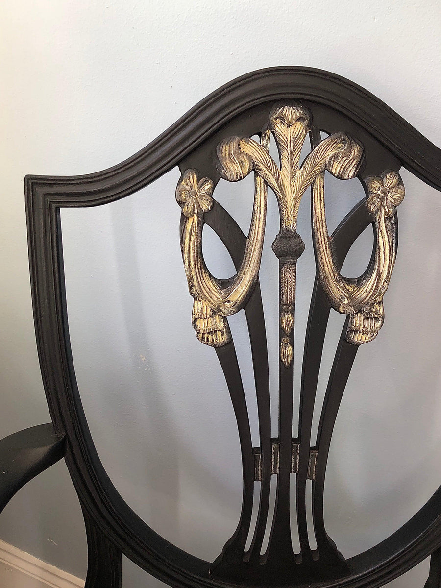 Hand-painted Mahogany Chair - Twenty Six