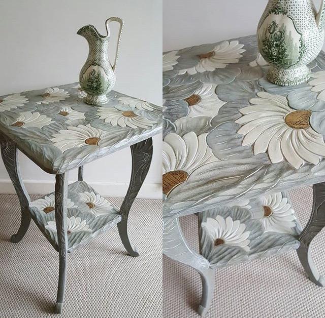 Floral Carving Table - Twenty Six