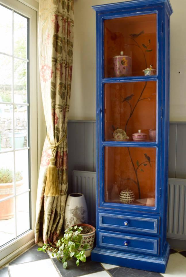 Boldly Coloured Glass Cabinet - Twenty Six