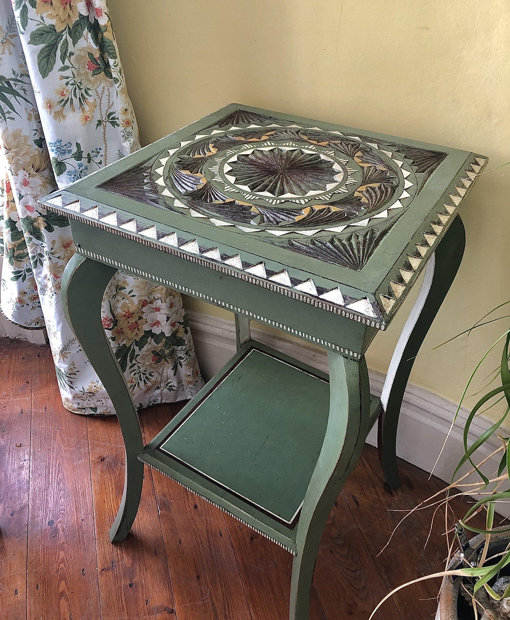 Carved Hand Painted Detail - Twenty Six