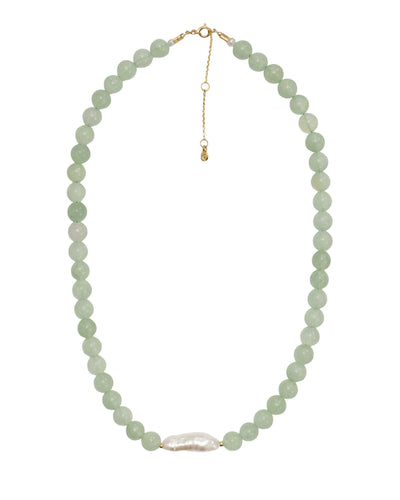 Aura Pearl Aventurine necklace