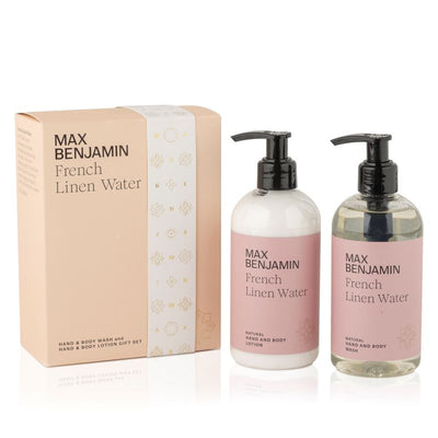 French Linen Water Hand & Body wash & lotion gift set