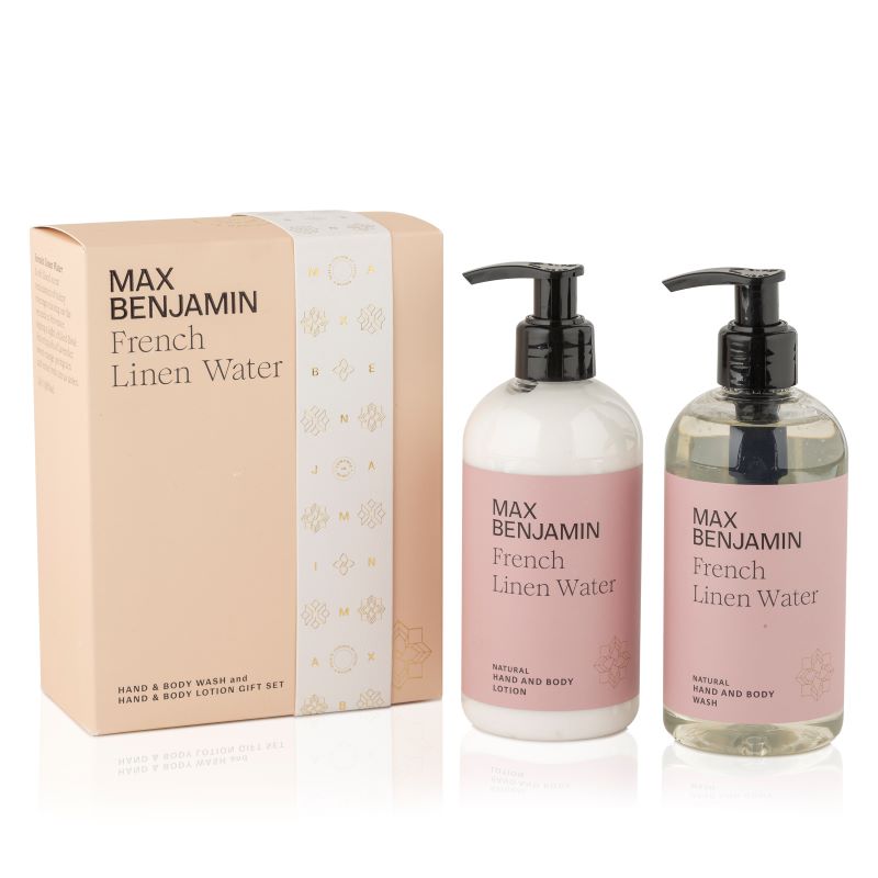 French Linen Water Hand & Body wash & lotion gift set
