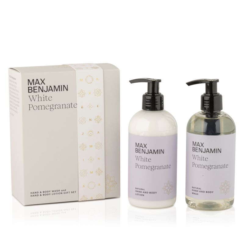 White Pomegranate Hand & Body wash & lotion gift set