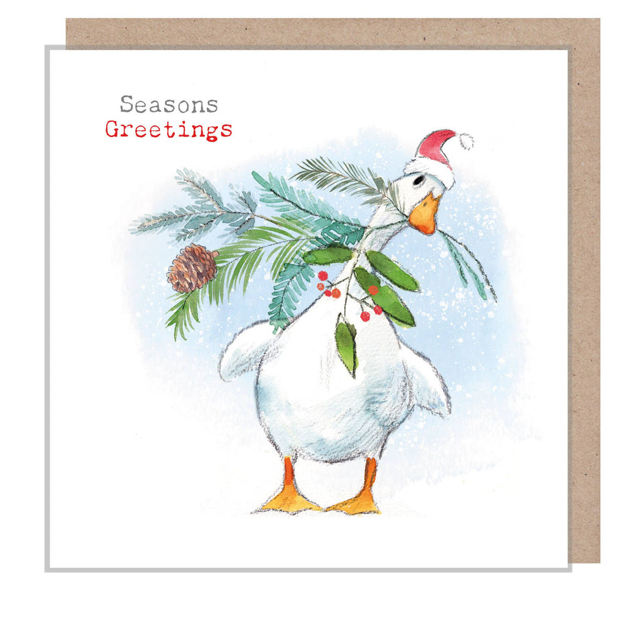 Christmas Card - White duck - RIVX01
