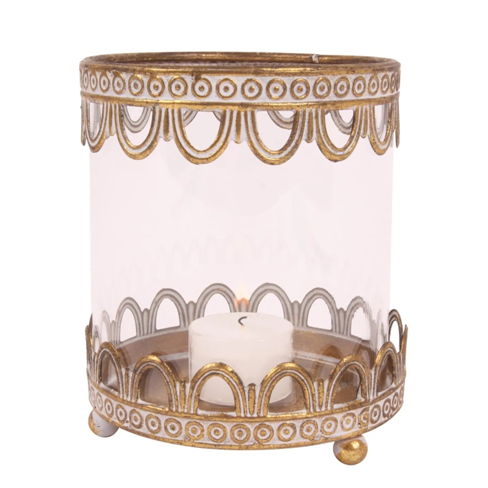 Hurricane 13.5 cm - Gold - Iron / Glass