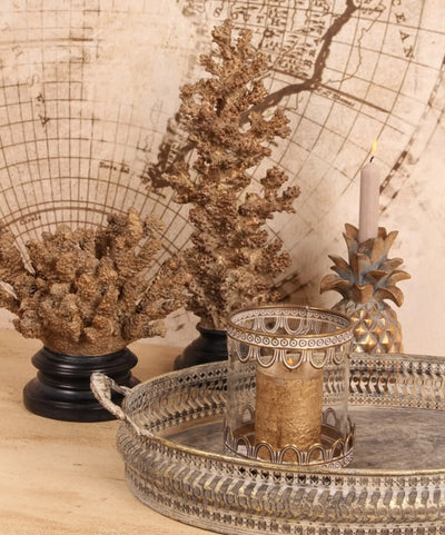 Hurricane 13.5 cm - Gold - Iron / Glass