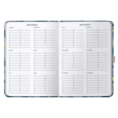 Day a Page Planner Diary 2025 Pine Marble