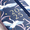 Slim Diary 2025 Navy Birds