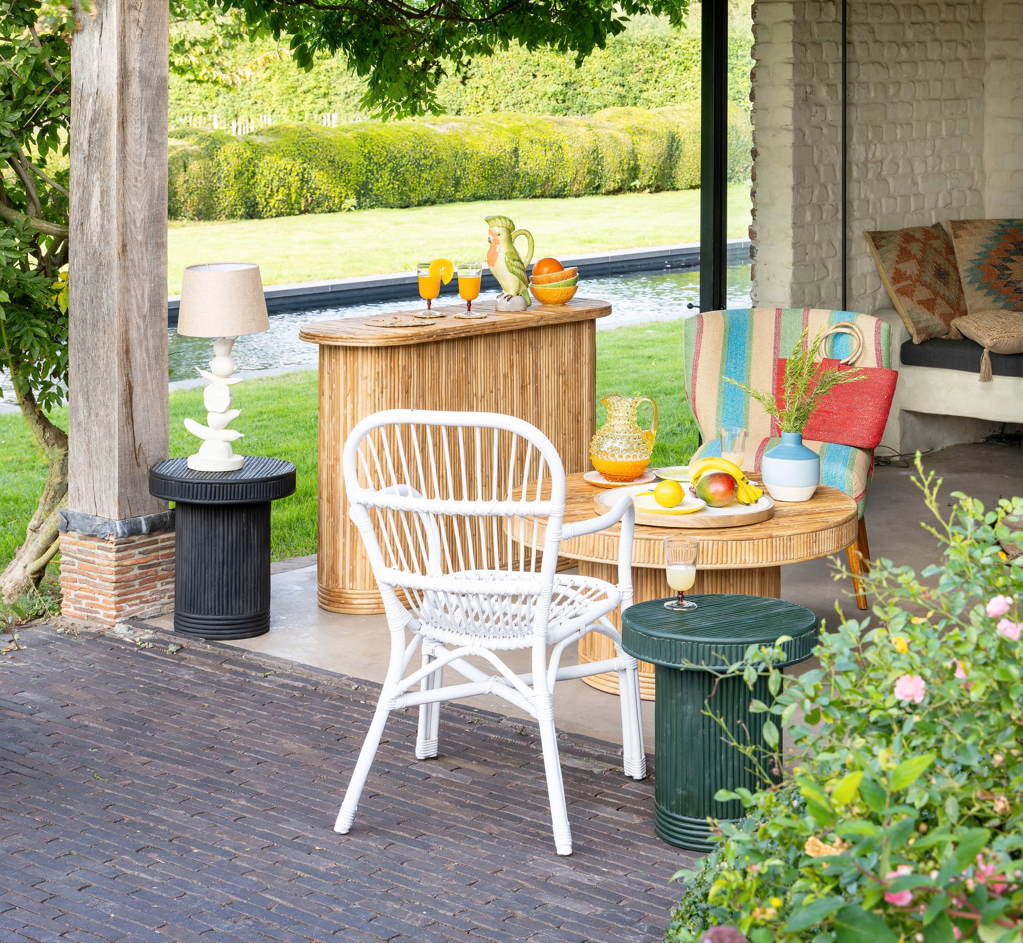 Ceramic parrot pitcher