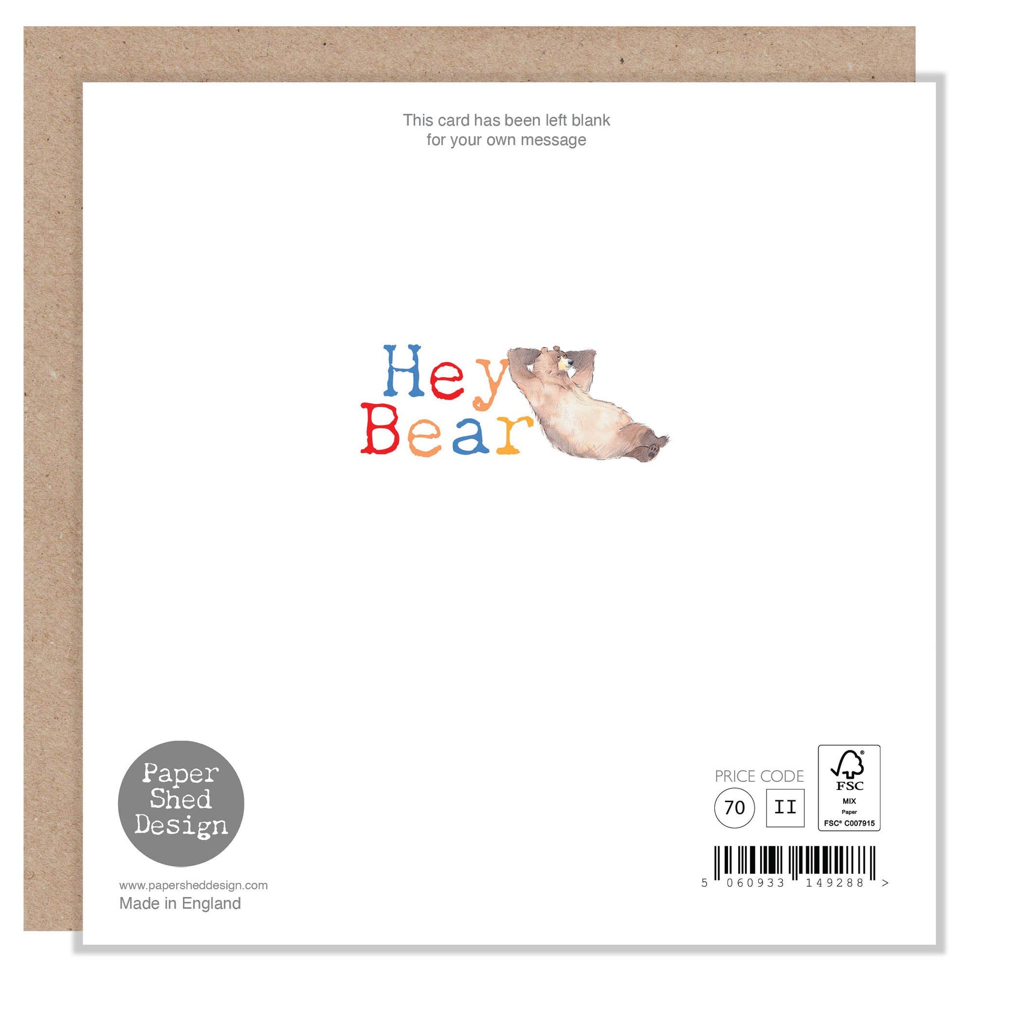 Birthday Card - Dancing Bear - HBE08