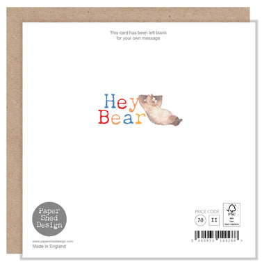 Birthday Card - Dancing Bear - HBE08