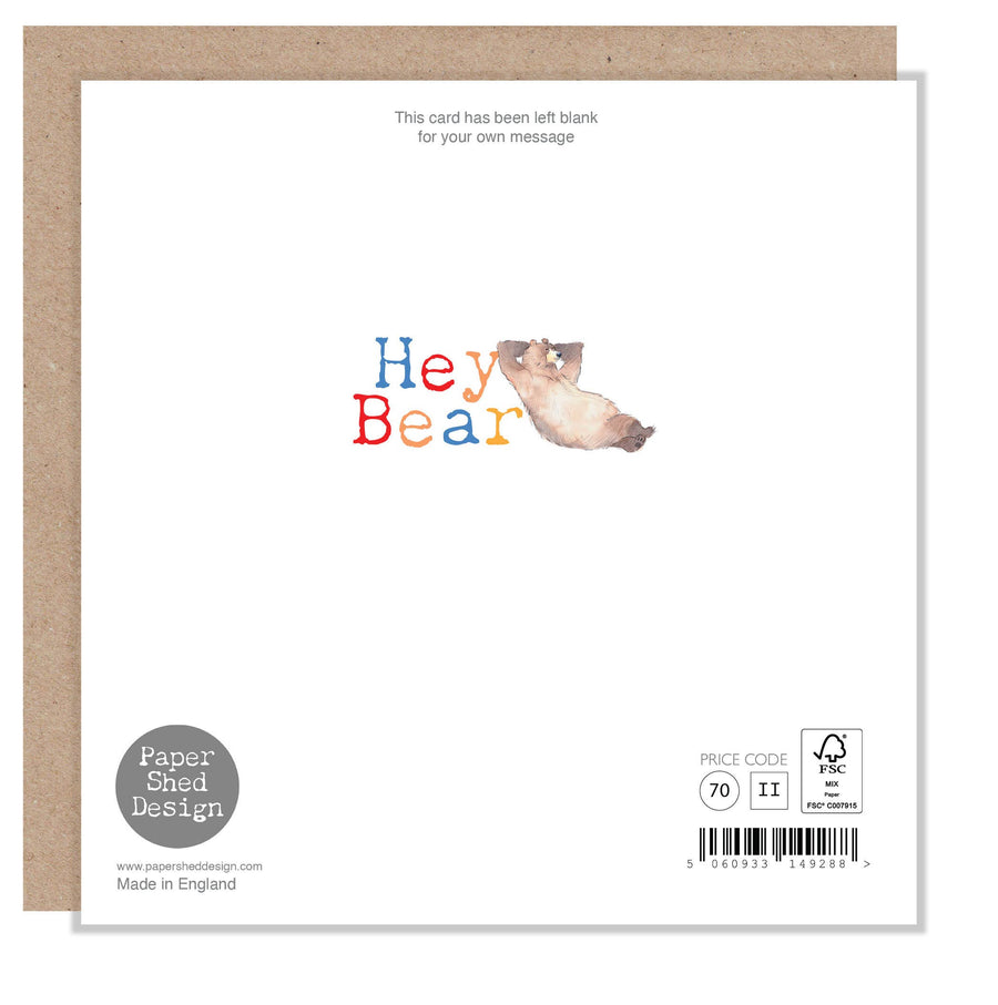 Birthday Card - Dancing Bear - HBE08