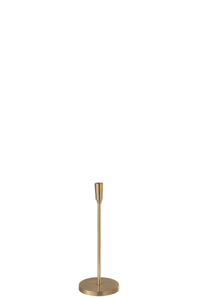Candlestick Metal Gold Small