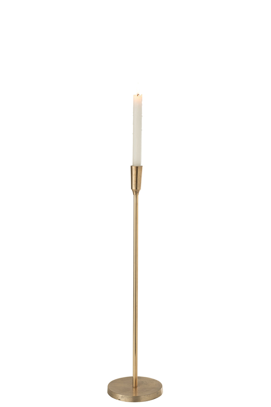 Candlestick Metal Gold Medium