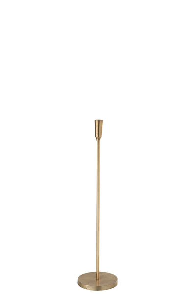 Candlestick Metal Gold Medium