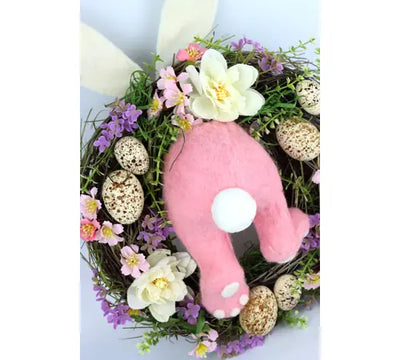 wreath funny bunny