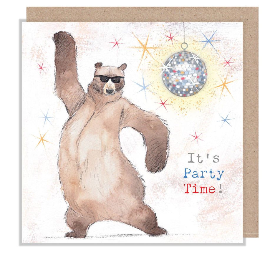 Birthday Card - Dancing Bear - HBE08