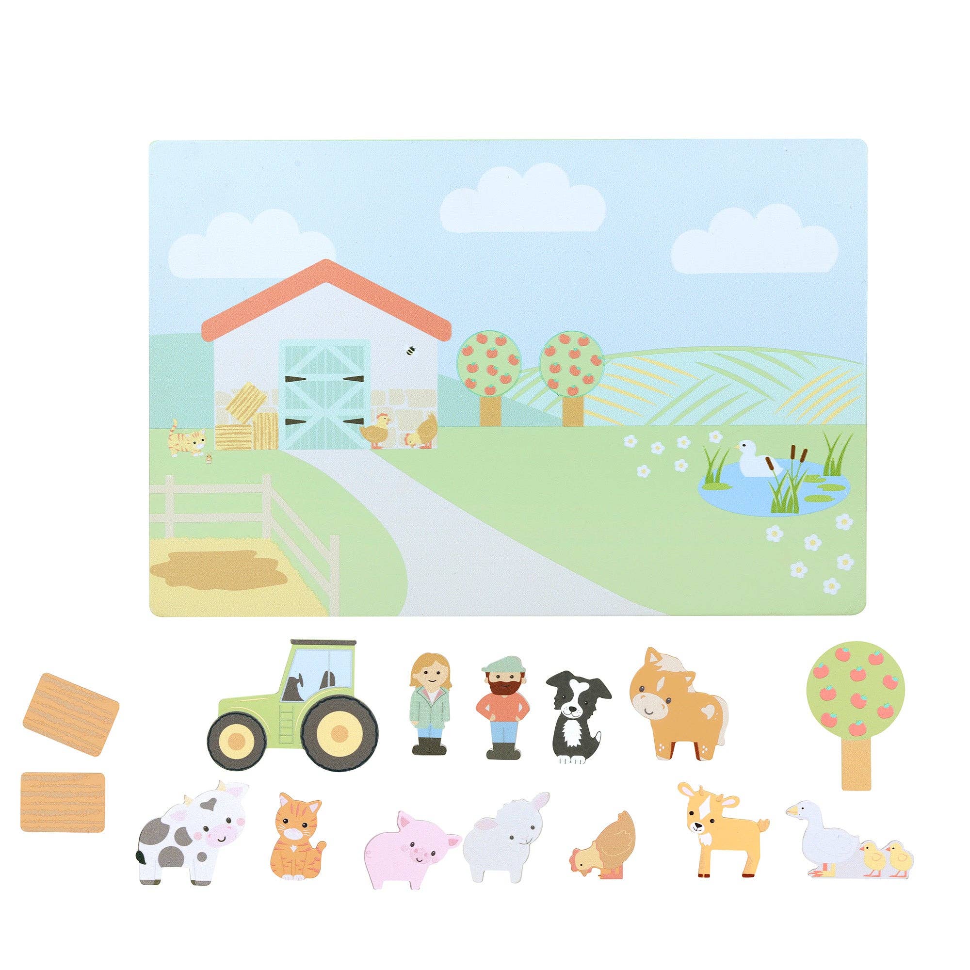 NEW Farmyard Magnetic Picture Board