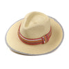 Coral mix woven embellished trim sun hat