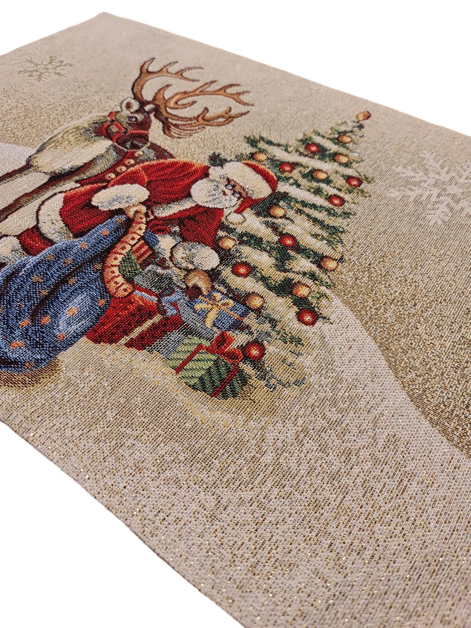 Santa Claus Christmas Breakfast Placemat in Gobelin
