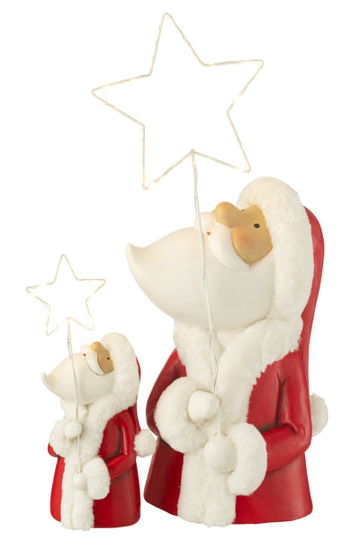 Santa Led Star Resin