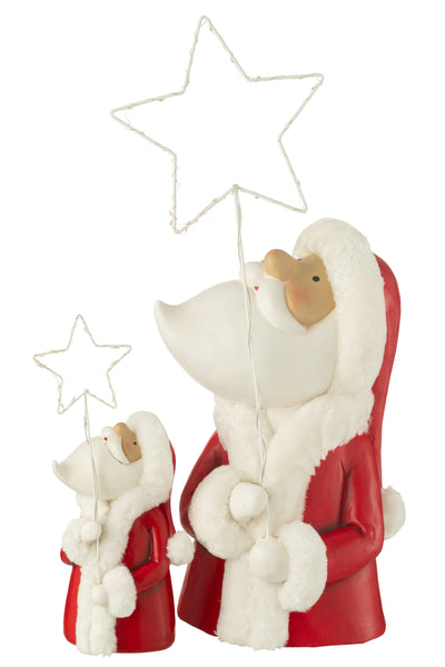 Santa Led Star Resin