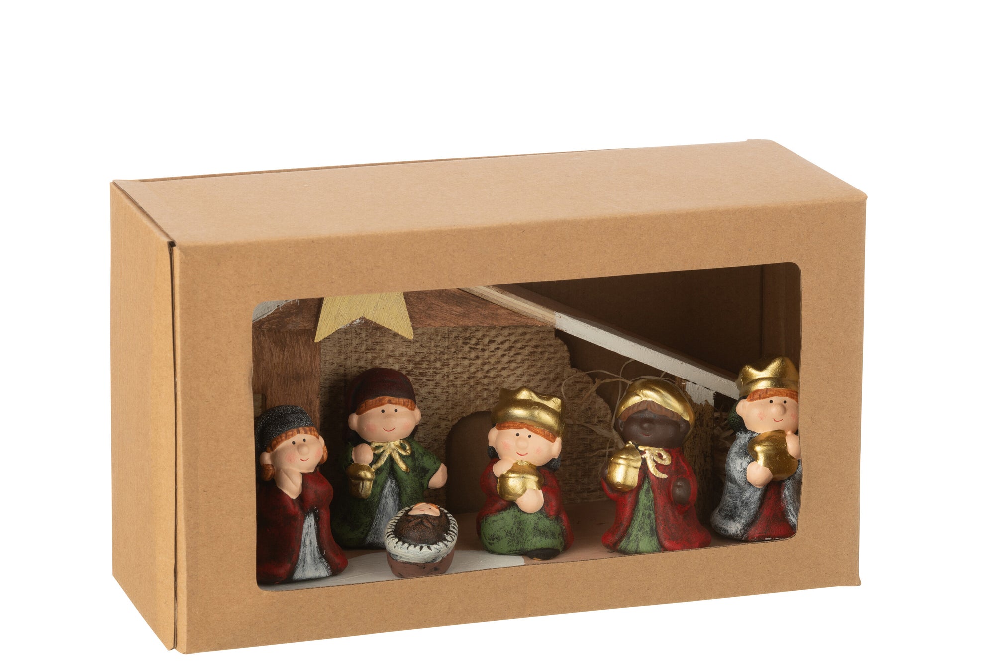 Nativity Led Porcelain Mix Large