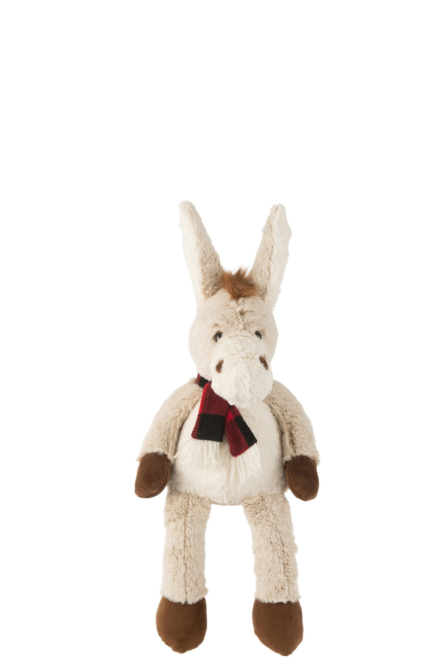 Donkey+Scarf Plush Polyester Beige/Brown